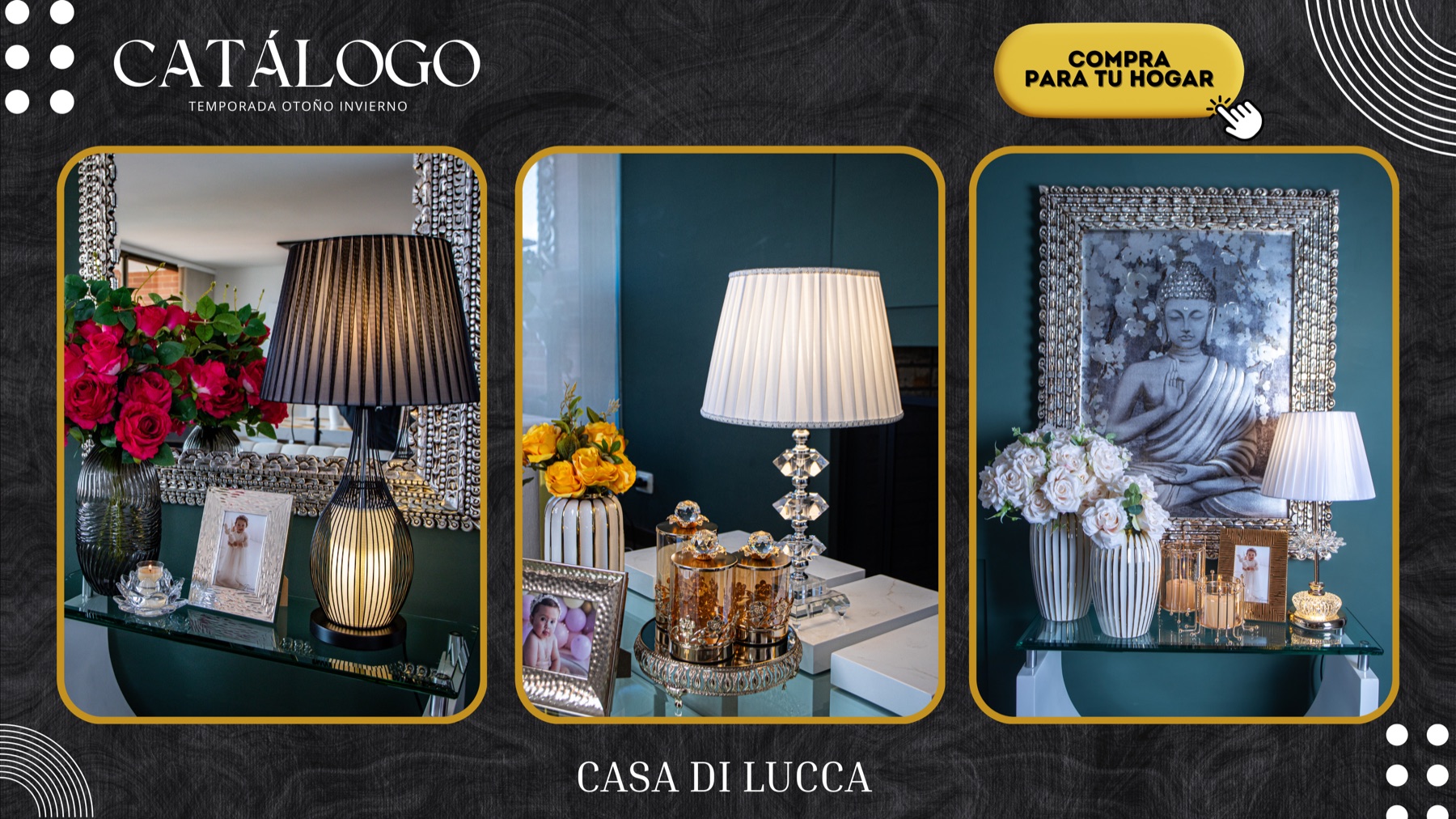 Catálogo horizontal de productos Casa di Lucca